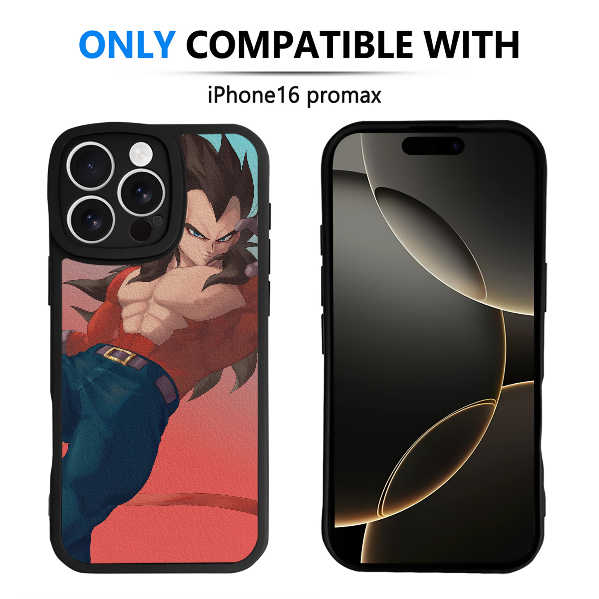 （画像用） ドラゴンボール DRAGON BALL 【iPhone 16シリーズ対応】シリコンスマホケース（レザー調） 材質：シリコン